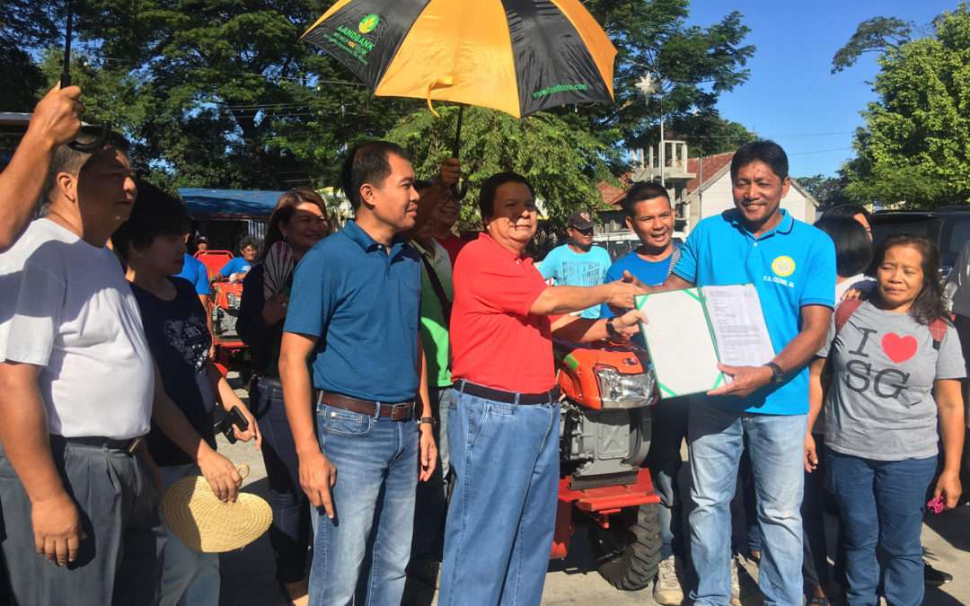 Binalonan farmer associations, cooperatives receive farm machineries