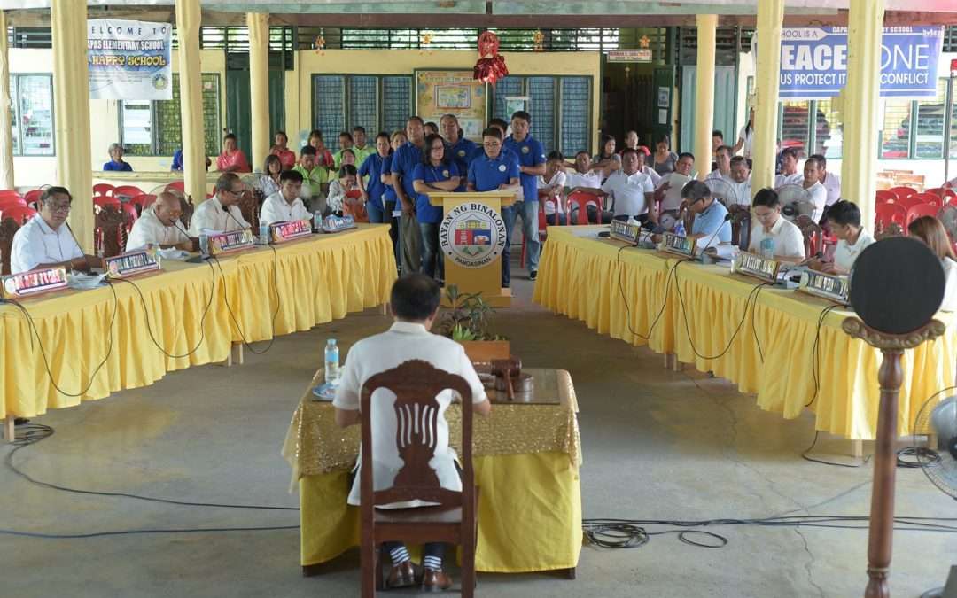 SB’s out-of-session hall session provides learning experience for barangay officials
