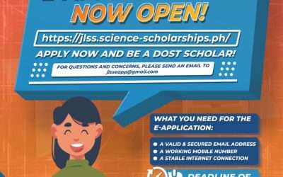 DOST SEI opens 2022 Junior Level Science Scholarship (JLSS) E-application